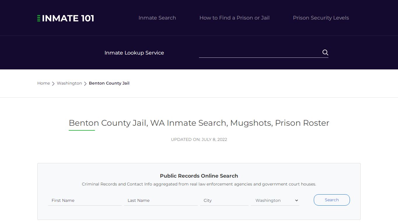 Benton County Jail, WA Inmate Search, Mugshots, Prison Roster